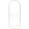 Plymor 5.5" x 13" Glass Display Dome Cloche with Gold Rim (no Base)